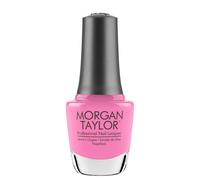 Laca de uas de Morgan Taylor (Mrate Pink-quu!) Esmalte de uas de uas de color rosa fuerte, esmalte de uas de uas largas duraderas, laca de ua