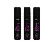 LACA Xtra Forte Laca Cabello Fijación 4, Tamaño Viaje, 3 Unidades