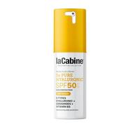 laCabine 5X Pure Hyaluronic SPF50 Protector solar facial 50ml - Protector solar hidratante diario con ceramidas y vitamina B5 - Protección UVA/UVB de amplio espectro, seguro para arrecifes