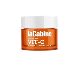 laCabine Contorno de Ojos Vitamina C - Iluminador, Antifatiga y Antioxidante | Difumina Ojeras y Signos de Cansancio | Textura Aterciopelada, Sin Perfume, Oftalmológicamente Testado
