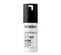 laCabine Crema Facial Fluida Niacinamide [Pro] SPF50 - Protección Solar Antimanchas con Niacinamida, Vitamina E y Carnosina - Textura Fluida Ligera de Uso Diario