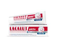 Lacalut Pasta de dientes activa Plus, 75 ml, pasta de dientes médica, con tecnología de 2 fases y protección activa contra el sangrado de las encías y la enfermedad periodontal