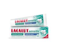 LACALUT Sensitiv Remineralization & Soft Weiss, reduce la sensibilidad al dolor, elimina suavemente la decoloración, remineraliza el esmalte, 1 x 75 ml