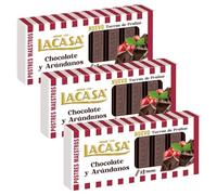 Lacasa 3x Turrón de Chocolate y Arándanos 225 G