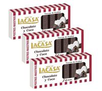 Lacasa 3x Turrón de Chocolate y Coco 225 G