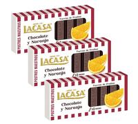 Lacasa 3x Turrón de Chocolate y Naranja 225 G