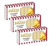 Lacasa 3x Turrón de Chocolate y Piña 225 G