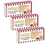 Lacasa 3x Turrón Mochi con Praliné Chocolate 200g