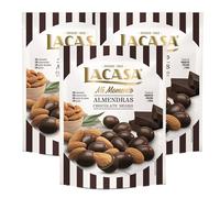 Lacasa Lote de 3x Bolsitas Mi Momento Almendra con Chocolate negro 125G
