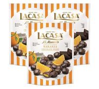 Lacasa Lote de 3x Bolsitas Mi Momento Naranja con Chocolate negro 125G