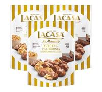 Lacasa Lote de 3x Bolsitas Mi Momento Nueces con Chocolate con leche 115G