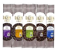 Lacasa pack 5kg deliciosas bolas de frutos secos con chocolate: Pasas de Corinto Negro,Almendra Negro,Almendra Leche, naranja Negro,Pistachos Leche