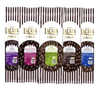 Lacasa pack 5kg deliciosas bolas de frutos secos con chocolate: Pasas de Corinto Negro,Almendra Negro,Almendra Leche,Arándanos Negro,Pistachos Leche
