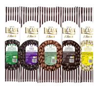 Lacasa pack 5kg deliciosas bolas de frutos secos con chocolate: Pasas de Corinto Negro,Almendra Negro,Almendra Blanco,Anacardo leche,Avellana Negro