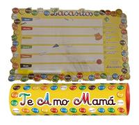 Lacasitos Megatubo 1,5 KG-"Te amo mamá" + PLANIFICADOR MAGNÉTICO