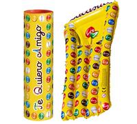 Lacasitos Megatubo 1,5 KG-Te quiero, amigo + COLCHONETA LACASITOS