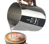 L'acciaio inossidabile latte- 20 oz (600ML) la schiuma di latte lanciatore misurino scale Espresso Cappuccino di Latte Caffè Latte Art
