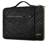 Lacdo 360° Protectora 14 Pulgadas Funda Portátil Protectora para ASUS VivoBook/Zenbook 14, Lenovo V14 / IdeaPad/ThinkPad 14, Huawei Matebook D14, HP Acer DELL Chromebook, Negro Elegante