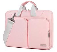 Lacdo 360° Protectora Funda Portátil para 15 Pulgadas New MacBook Air M4 A3241 2025/M3 A3114/M2 A2941 2024-2023, 15" MacBook Pro A1990 A1707, Dell XPS 15 Plus 2022-2020 Bolsa Ordenador Case, Rosado