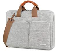 Lacdo 360° Protectora Funda Portátil para 15 Pulgadas New MacBook Air M4 A3241 2025/M3 A3114/M2 A2941 2024-2023, 15" MacBook Pro A1990 A1707, Dell XPS 15 Plus 2022-2020 Bolsa Ordenador Case, Gris