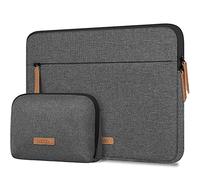 Lacdo 360° Protectora Funda Portátil para 16" New MacBook Pro M5 Pro/MAX A3428 A3429 2026, M4/M3/M2/M1 Pro/MAX A3403 A3186 A2991 A2780 A2485 A2141 2024-2019, 15" Surface Laptop 7th, Gris Oscuro