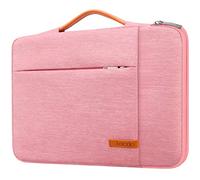 Lacdo 360° Protectora Funda Portátil Protectora para 16" New MacBook Pro M5 Pro/MAX A3428 A3429 2026, M4/M3/M2/M1 Pro/MAX A3403 A3186 A2991 A2780 A2485 A2141 2024-2019, 15" Surface Laptop 7th, Rosado