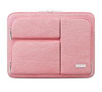 Lacdo 360° Protectora Funda Portátiles para 13" New MacBook Air M4 A3240 2025/M3 A3113/M2 A2681/M1 A2337, 13" MacBook Pro M2/M1 A2338 A2251 A2289, 13" iPad Air M3 /iPad Pro M4 Borsa Bag, Durazno