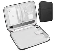 Lacdo Bolsa Blanda Tableta Estuche para 13" New iPad Air M4 M3 M2 2026-2024, 13" iPad Pro M5 M4 2025-2024, 12.9" iPad Pro 6 5 4 3 2022-2018 con Magic Keyboard y Smart Keyboard Folio, Negro