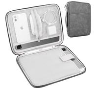 Lacdo Bolsa Blanda Tableta Estuche para 13" New iPad Pro M5 M4 2025-2024, 13" New iPad Air M3 M2 2025-2024, 12.9" iPad Pro 6 5 4 3 2021-2018 con Magic Keyboard y Smart Keyboard Folio, Gris Oscuro