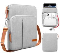 Lacdo Bolsa de Funda para Tableta para 11" iPad A16 2025, 11" iPad Pro M5 M4 2025-2024, 11" iPad Air M3 M2, 10.9" 10.2" iPad, 10.9" iPad Air, 10.5" iPad Pro, iPad Air 3 2, Galaxy Tab A9+, Gris