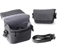 Lacdo Bolso cámara para Panasonic LUMIX TZ99, Kodak Pixpro WPZ2, Canon PowerShot G7X Mark III II/PowerShot SX740, RICOH GR, Kodak PIXPRO FZ55 FZ45 cámara Digital, Bolso Bandolera para cámara, Gris