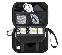 Lacdo Estuche de Transporte de la Cámara para Kodak Printomatic Full-Color Instant Print Digital Camera, Impresora de Fotos Instantánea Portátil, Apta para BaterÍAs, Cable USB, Tarjeta SD, Negro