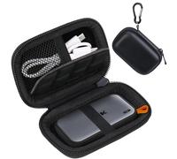 Lacdo Estuche de Transporte Rígido para SSK Portable SSD External Solid State Drives 250GB 500GB 1TB 2TB SSD External Hard Drive USB 3.2 Gen2 Hard EVA Bolsa Protectora de Almacenamiento, Negro
