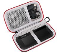 Lacdo Funda Disco Duro Externo para Crucial X8 Portable SSD 1TB 2TB 4TB 500GB USB 3.2 Bolsa de Viaje Protectora Transporte Antigolpes Estuche Rígido, Negro+Gris