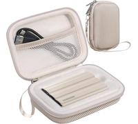 Lacdo Funda para Disco Duro Externo para Samsung T7 Shield/Samsung T7 / T7 Touch SSD 500GB 1TB 2TB USB 3,2 Gen.2 Disco Estado Sólido Externos Portátil 2.5" Estuche rígido Bolsa, Beige