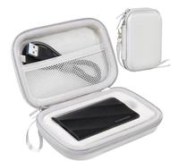 Lacdo Funda para Disco Duro Externo para Samsung T9 Portable Solid State Drives 1TB 2TB 4TB USB 3.2 Disco Estado Sólido Externos Portátil 2.5" Estuche rígido Bolsa, Gris