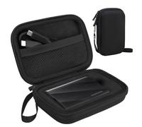 Lacdo Funda para Disco Duro Externo para Samsung T9 Portable Solid State Drives 1TB 2TB 4TB USB 3.2 Disco Estado Sólido Externos Portátil 2.5" Estuche rígido Bolsa, Negro+Negro