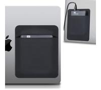 Lacdo Funda para Disco Duro Externo portátil, Soporte para Disco Duro para portátil, Soporte Adhesivo Tipo Funda Autoadhesiva, pour 2.5" Seagate, WD, Toshiba, LaCie External HDD, SSD, Câble, Noir