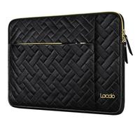 Lacdo Funda Protectora para Portátiles para Lenovo IdeaPad/ThinkPad 15, HP Pavilion 15, ASUS TUF Gaming/ZenBook 15, Acer Aspire 5 3, Samsung DELL Chromebook Bolsa Funda Blanda, Negro Elegante