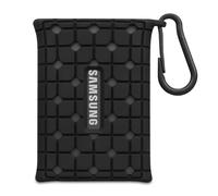 Lacdo Silicone Fundas para Discos Duros Externos para Samsung T7 Portable SSD 1TB 2TB 4TB 500GB Unidad de Estado Sólido Externa, Funda Protectora de Silicona para T7 Shield SSD, con Cordón, Negro