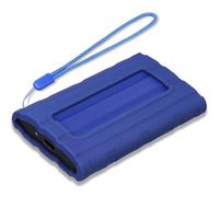 Lacdo Silicone Fundas para Discos Duros Externos para Samsung T7 Shield Portable SSD 1TB 2TB 4TB Unidad de Estado Sólido Externa, Funda Protectora de Silicona para T7 Shield SSD, con Cordón, Azul