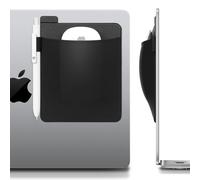 Lacdo Soporte para Mouse para Laptop adherido, Laptop Mouse Holder, Funda de Bolsa inalámbrica Universal para Magic Mouse, Manga Adhesiva, Sin residuos de Pegamento, Negro