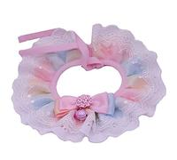 Lace Cute Cats Bandana Collar Rainbow Jewelry Dog Bibs Bows Pet Necklace Cute Kitty Puppy Accessories for Gifts