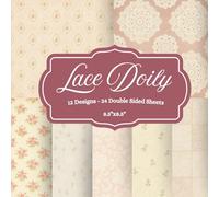 Lace Doily Scrapbook Paper 8.5 x 11: Elegant Vintage Crochet Patterns for Card Making: Heirloom-quality craft paper for scrapbooking, junk journaling, ... card making and creative DIY projects
