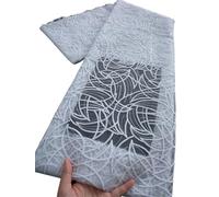 Lace Fabric White Wedding Sequined Mesh Tulle For Sewing Party Dress 2.5yards(11mesh tulle lace)