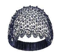 Lace Headbands for Women Elastic - Vintage Eyelet Rhinestone Lace Wide for