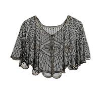 Lace Shawl Wraps for Women - Elegant Sequin Scarf Cover with Stylish Design | Wedding Dress Wrap for Evening Dresses, Prom, Bridal Party, Masquerade, Date Night, Cosplay, Costume, Travel, Photography
