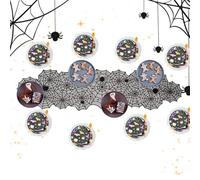 Lace Table Runner, Black Spiderweb Halloween Table Decor, Elegant Design, Fireplace Placemat for Haunted House, Home Bar, Harvest, Scary Themed Restaurant, 17,72 x 72,05 pulgadas