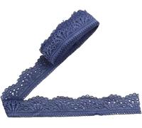 Lace Trim Ribbon 30mm, Suitable For Lingerie, Dresses, DIY Fashion Accessories(Deep Blue)