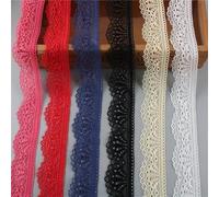 Lace Trim Ribbon 30mm, Suitable For Lingerie, Dresses, DIY Fashion Accessories(Giallo)